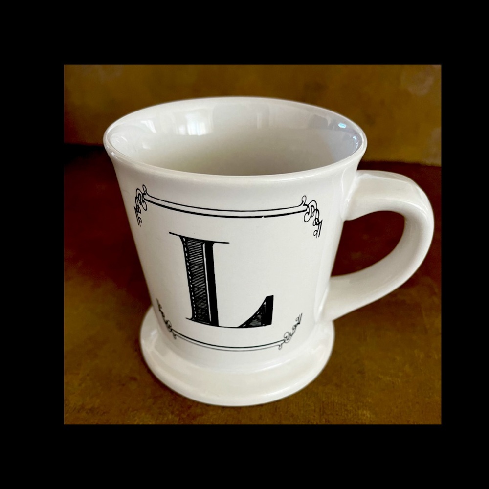 “L” Monogram Mug - High Quality!